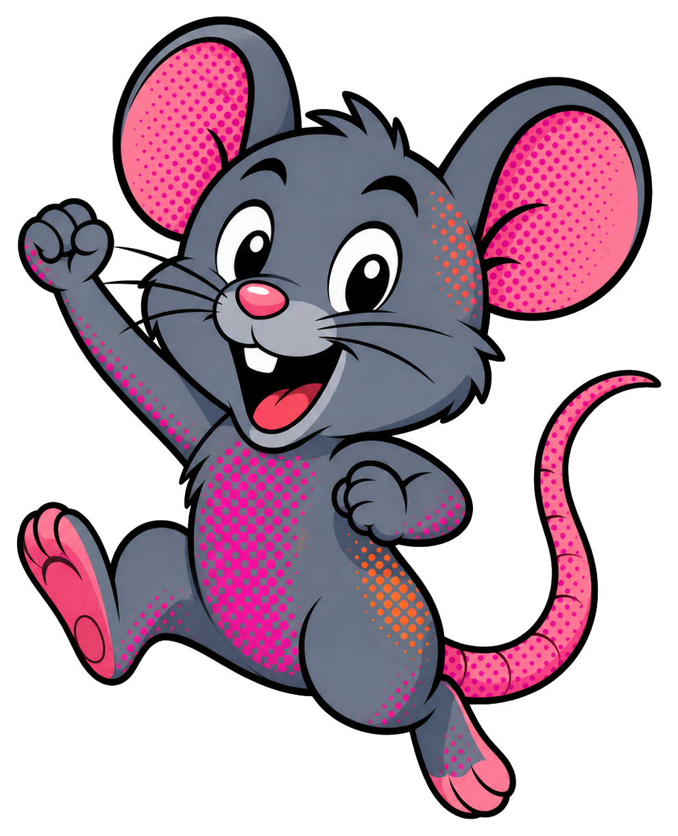 Preview for Cartoon Mouse Sticker Graphic