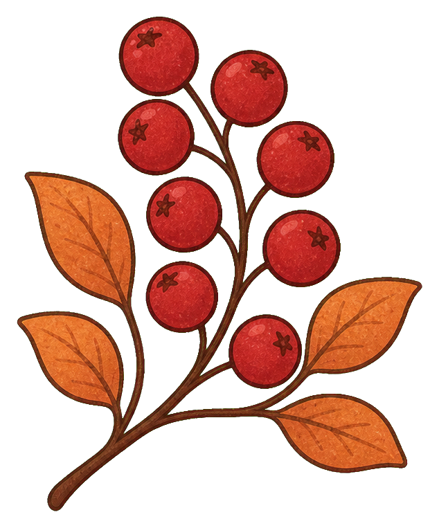 Preview for Cranberry Berry Sprig Sticker