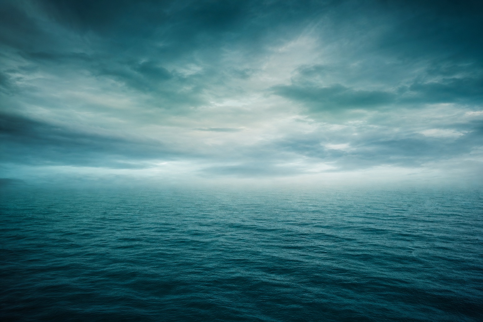Preview for Deep Teal Ocean Horizon Background
