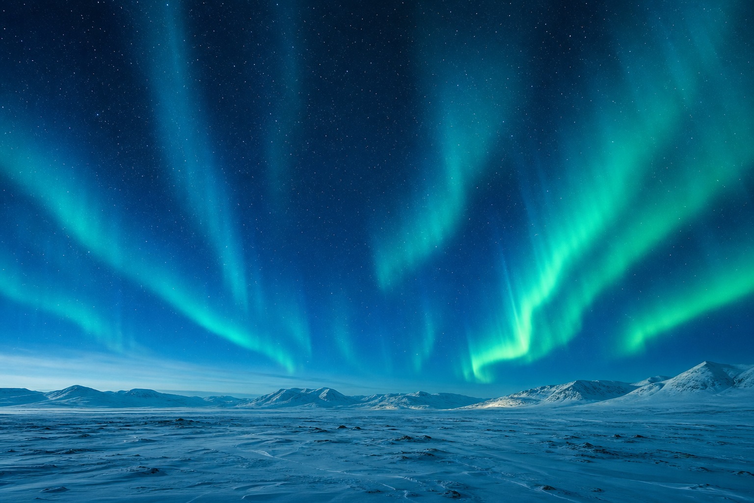 Preview for Aurora Night Sky Stock Background
