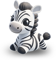Preview for Cartoon-zebra-illustration-animal-sticker-00e82