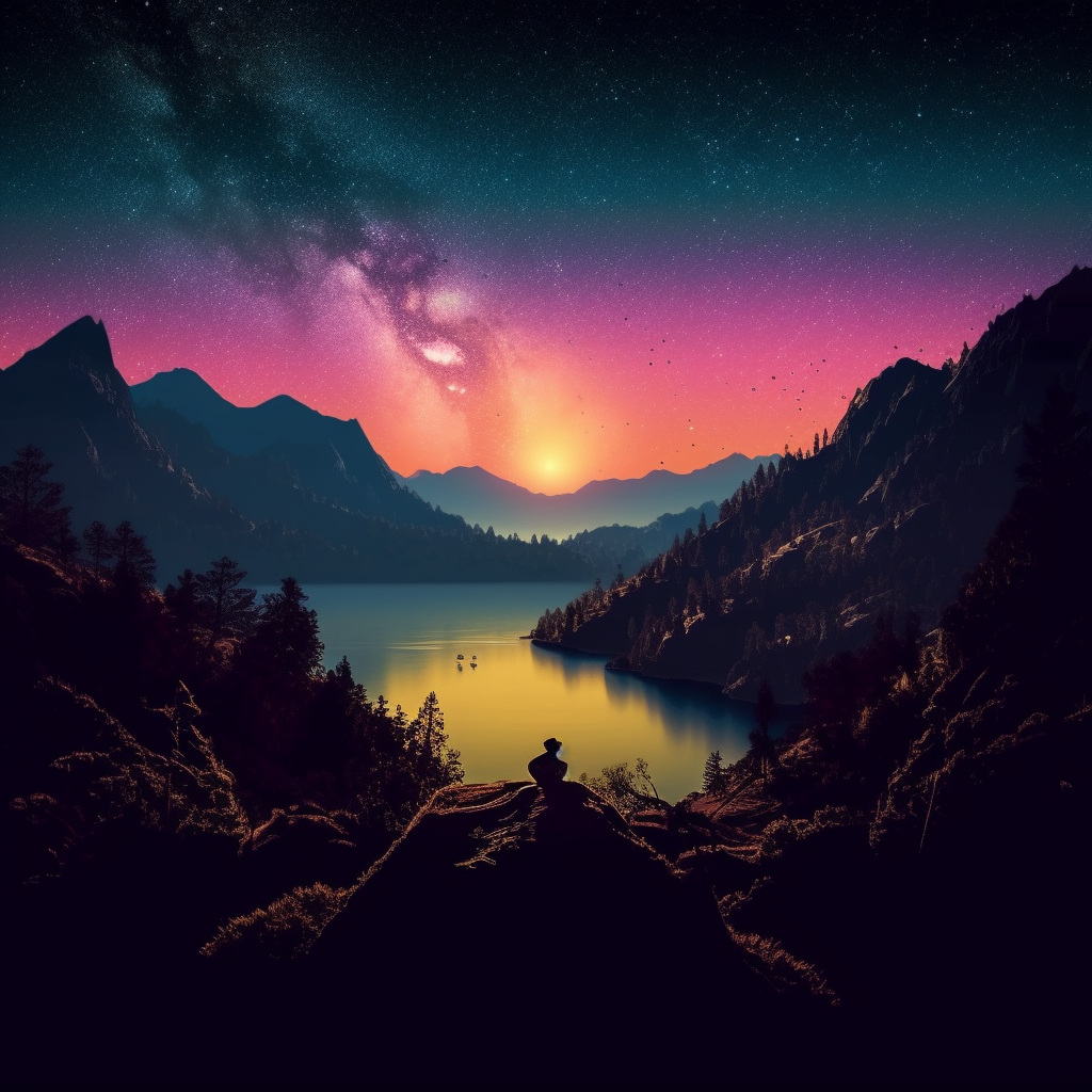 Preview for Serene-mountain-lake-at-dusk-ai-images-background-45de6