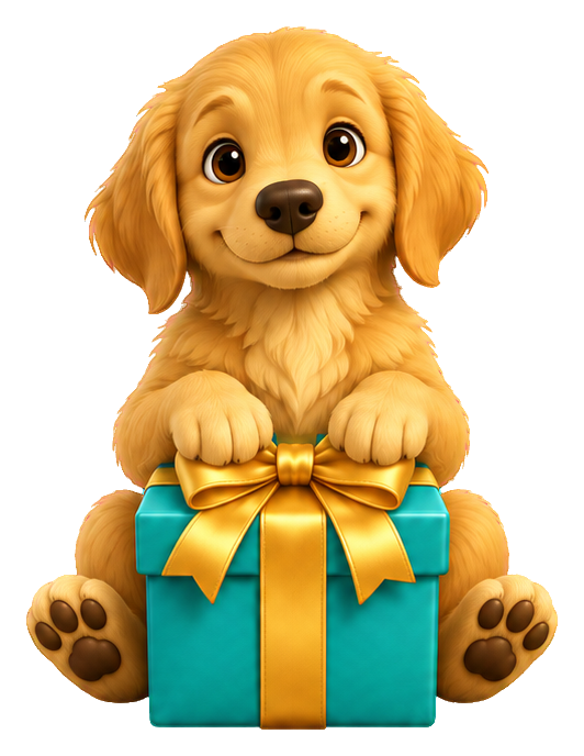 Preview for 3d Puppy Pals Retriever Gift