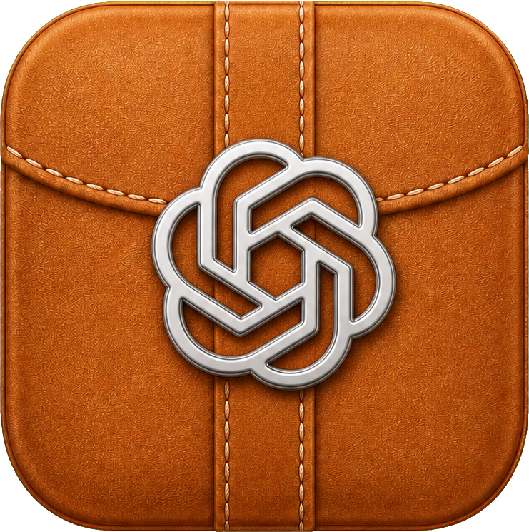 Preview for Caramel Leather App Icon Sticker