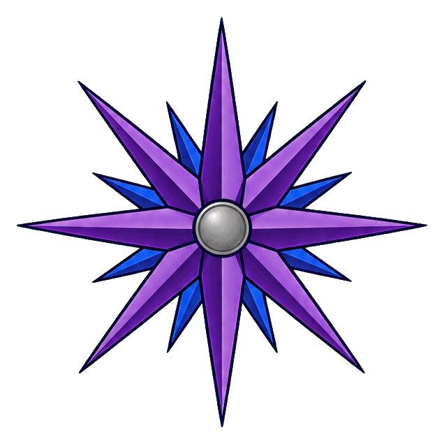 Preview for Amethyst Compass Rose Sticker