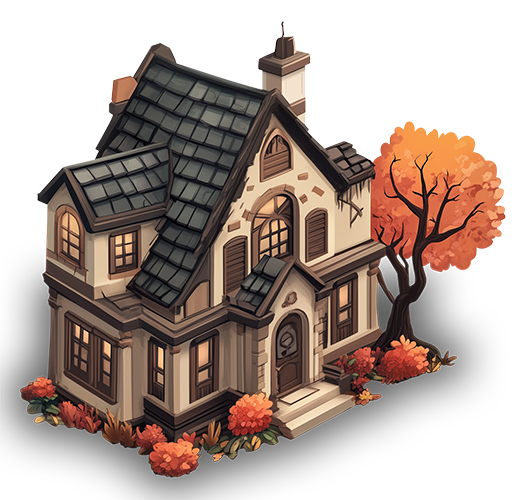 Preview for Autumn-house-illustration-building-sticker-04043