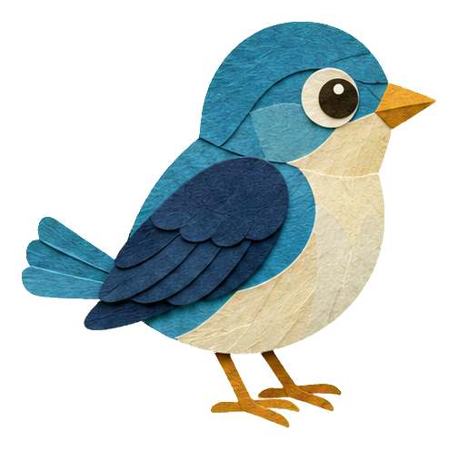 Preview for Papercut Woodland Birds Bluebird