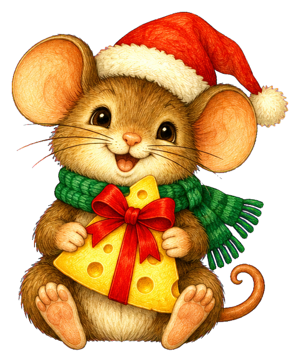 Preview for Christmas Mouse With Cheese Gift