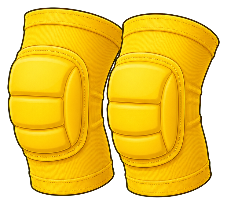 Preview for Yellow Knee Pads Sticker