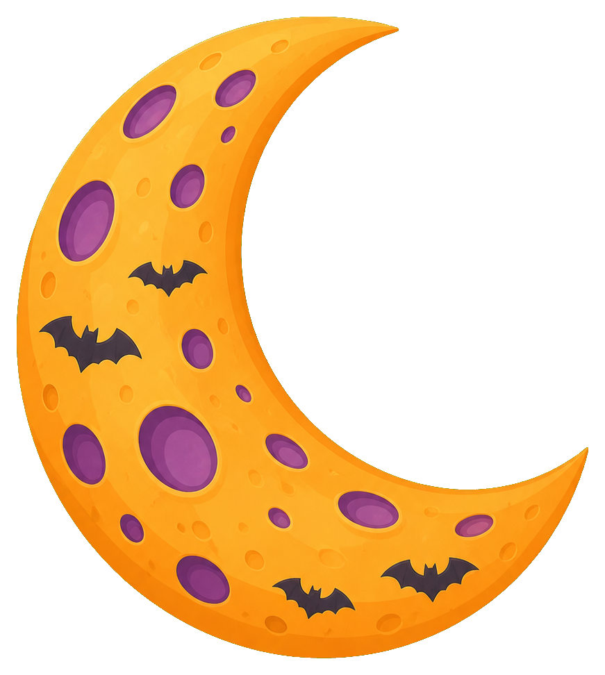 Preview for Halloween Crescent Moon Sticker