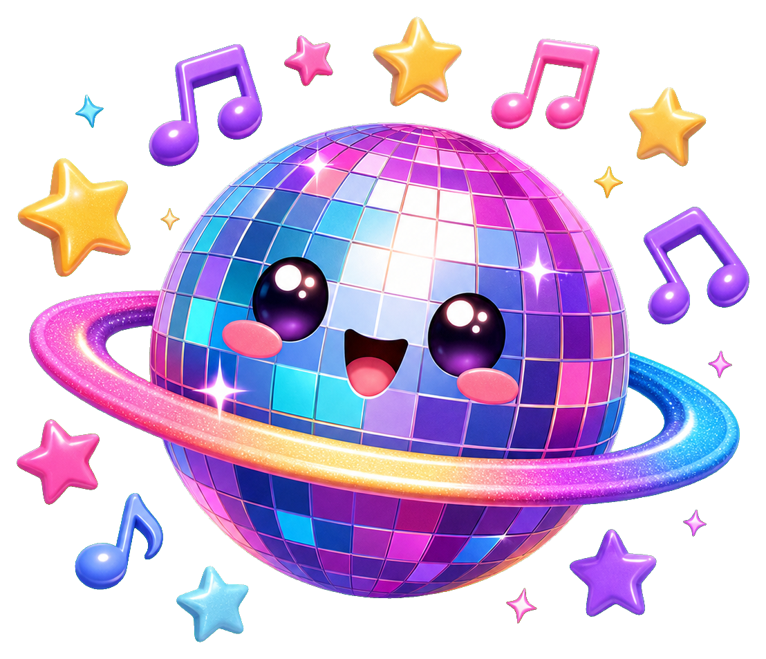 Preview for Disco Planet Sticker
