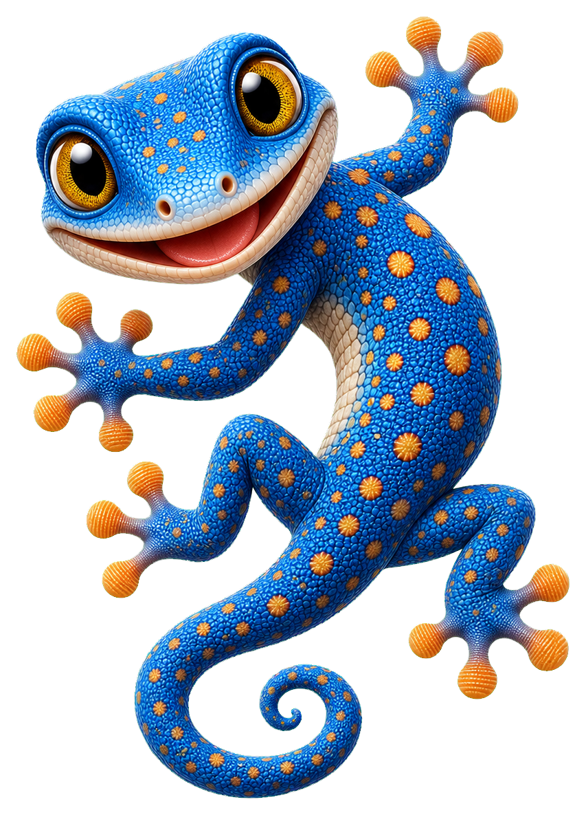Preview for Blue Skink Smile Sticker
