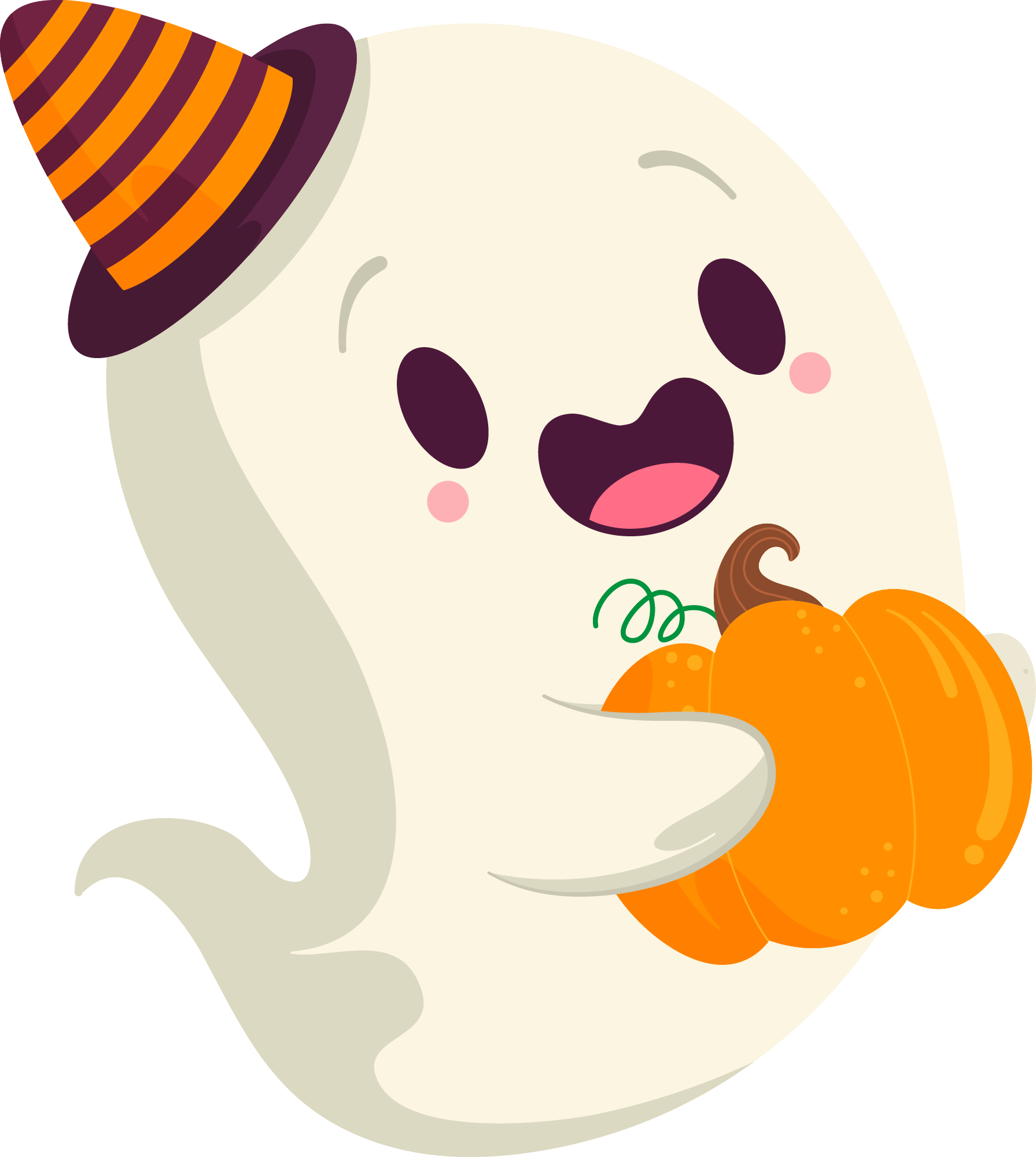 Preview for Halloween-ghost-pumpkin-ghosts-sticker-65fc7