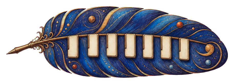 Preview for Piano Key Feather Sticker