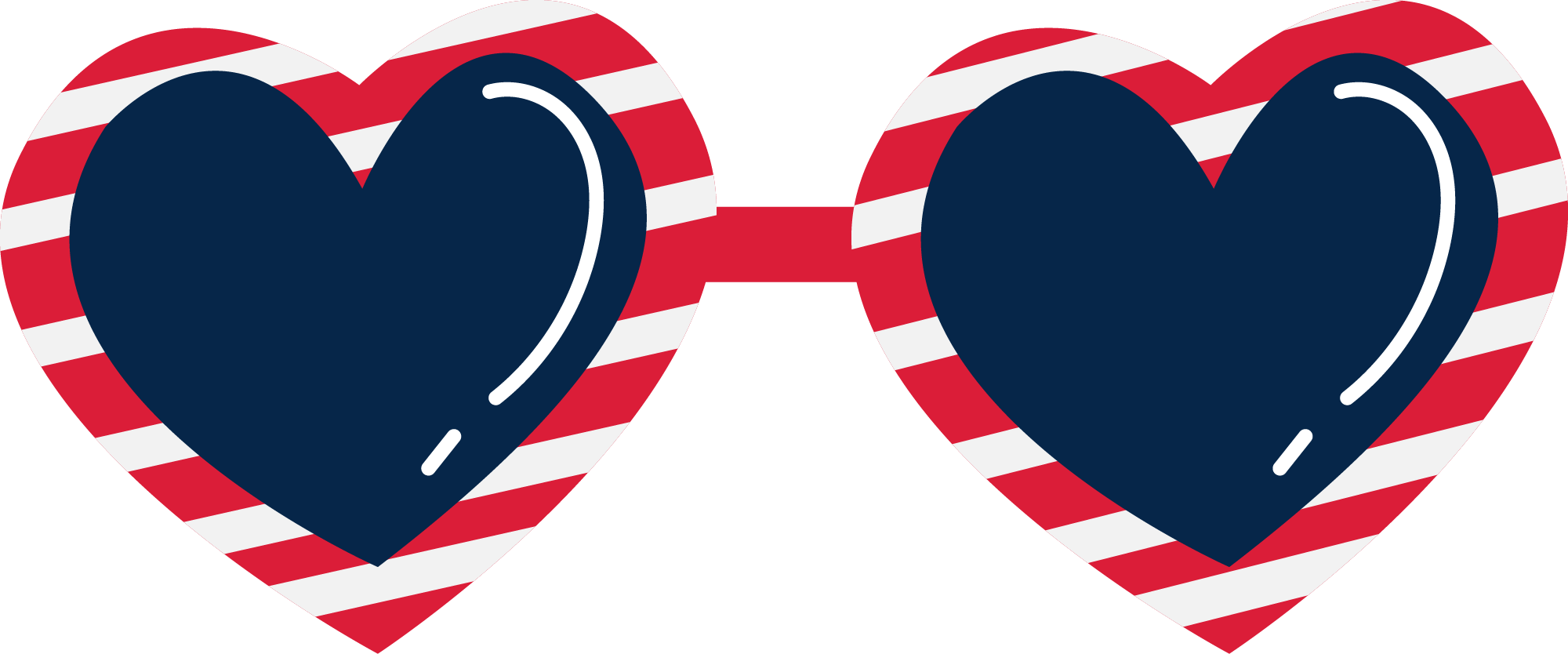 Preview for Heart-shaped-patriotic-sunglasses-fourth-of-sticker-03e1c