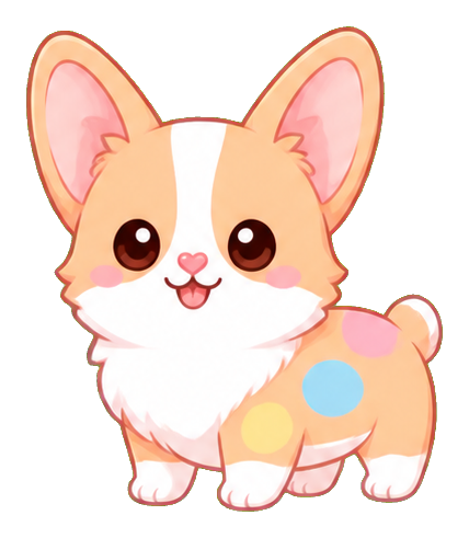 Preview for Candy Corgi Sticker Graphic