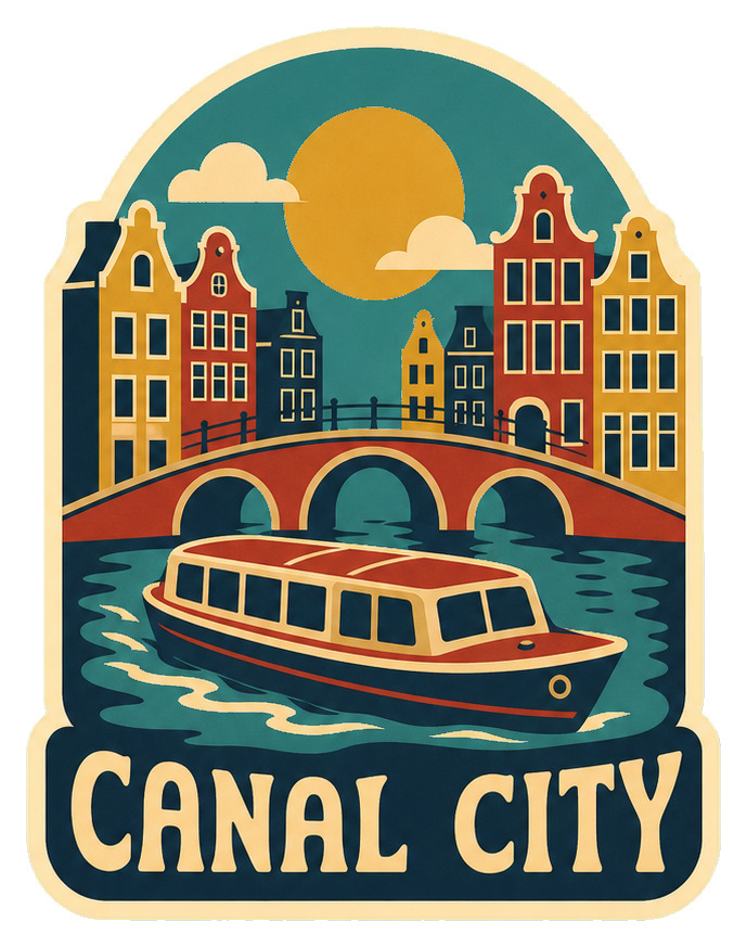 Preview for Canal City Boat Sticker