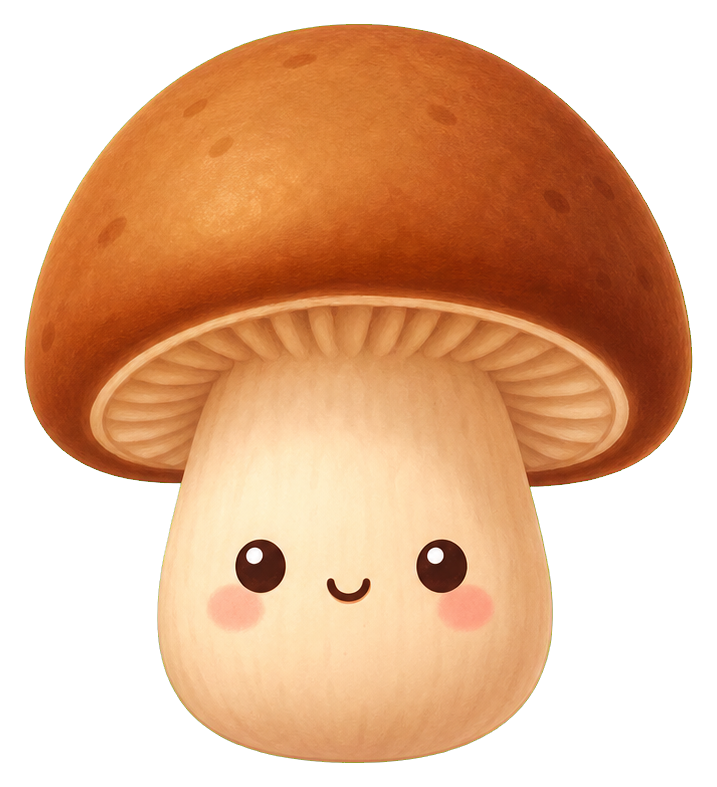 Preview for Kawaii Mushroom Sticker