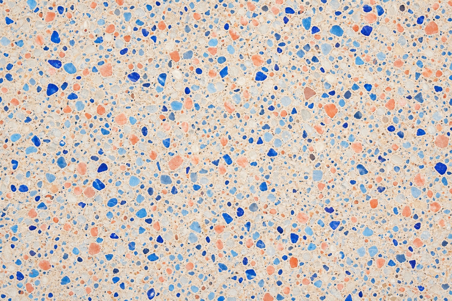 Preview for Coral Blue Terrazzo Background Pattern