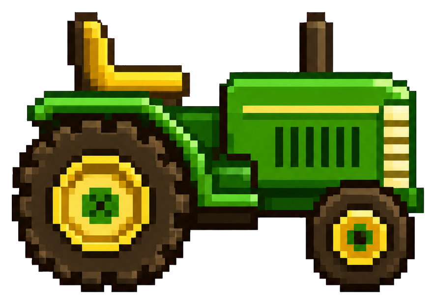 Preview for Green Tractor Buggy Pixel Art Sticker