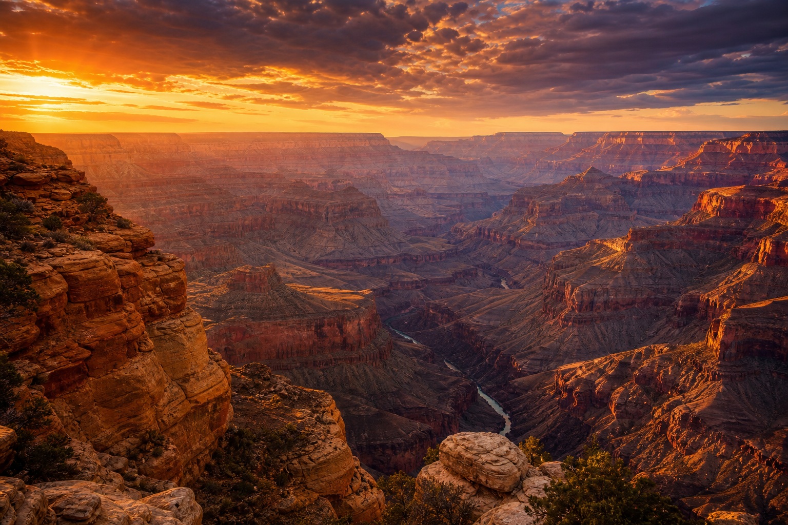 Preview for Canyon Desert Horizon Stock Background