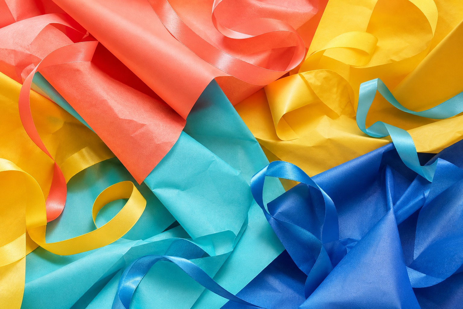 Preview for Birthday Brights Overlapping Paper Folds Background