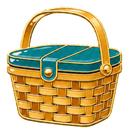 Preview for Enamel Camping Gear Picnic Basket
