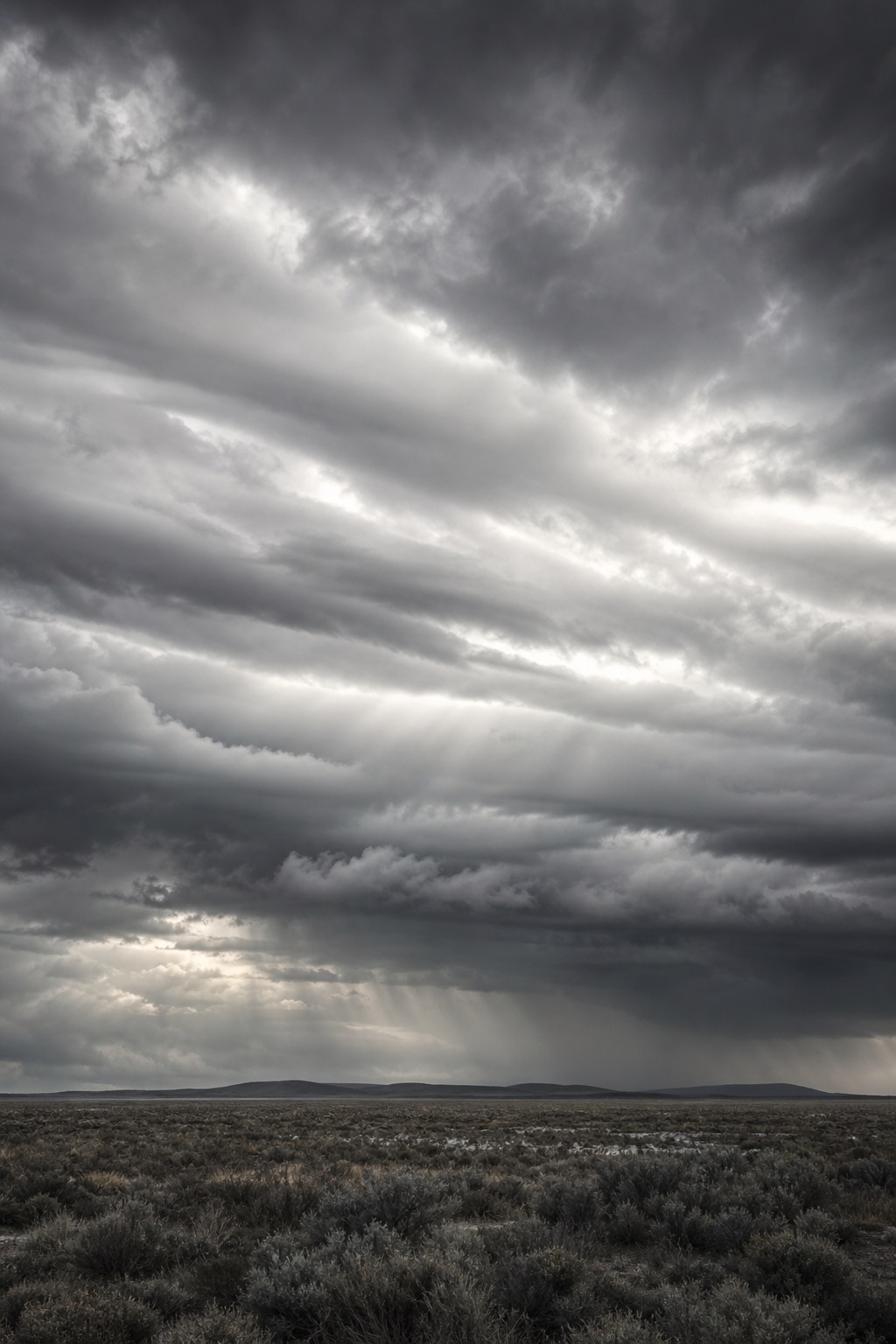 Preview for Monochrome Storm Cloud Background Stock Image