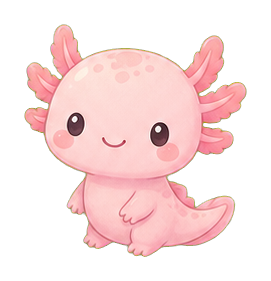 Preview for Tiny Axolotl Kawaii Sticker