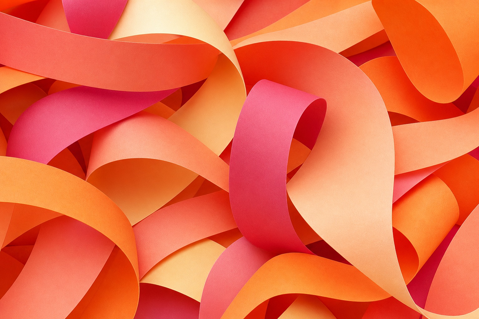 Preview for Sunset Peach Abstract Ribbon Background