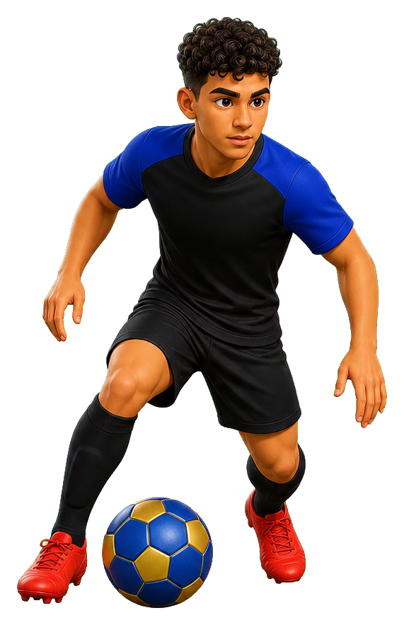 Preview for Dribbling Soccer Player Sticker
