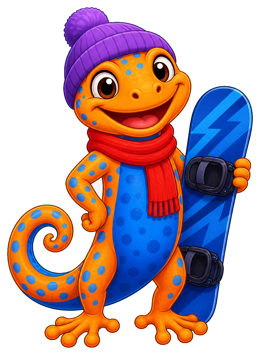 Preview for Snowboard Lizard Sticker