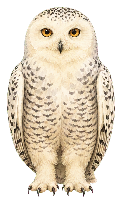 Preview for Snowy Owl Watercolor Sticker