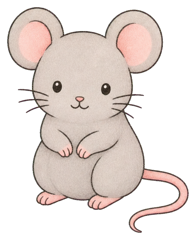 Preview for Cute Mouse Sticker For Photos And Designs