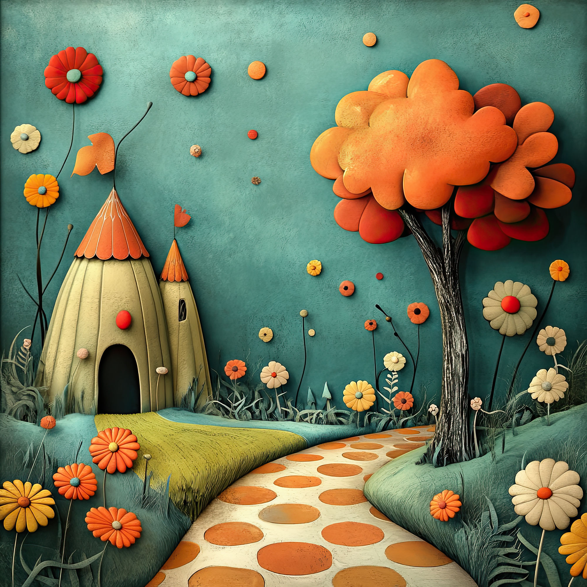 Preview for Fantasy-garden-pathway-whimsical-backdrop-background-f54c4