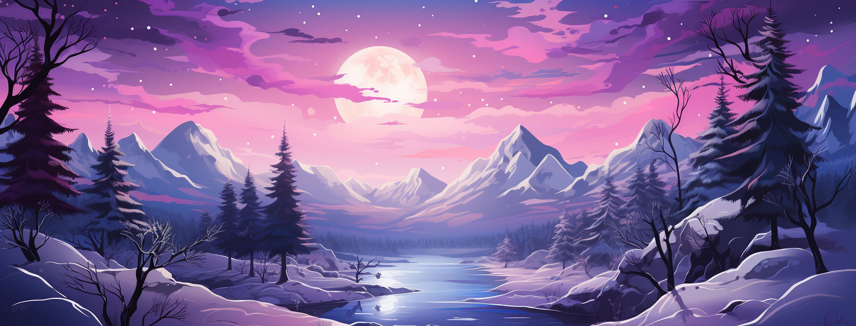 Preview for Serene-winter-landscape-art-christmas-cover-background-8b47f