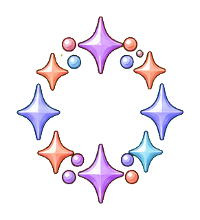 Preview for Pastel Pearl Sparkle Wreath Sticker