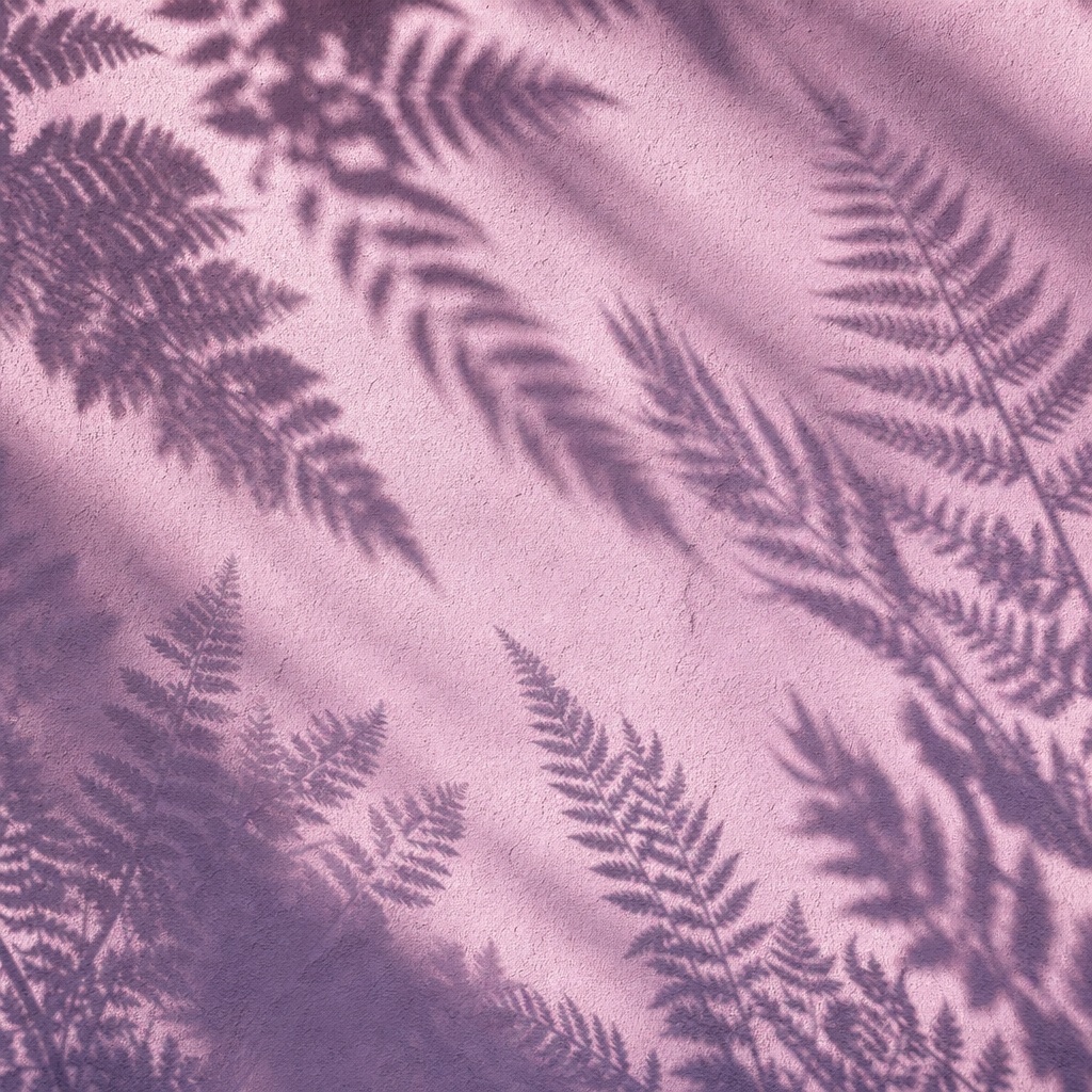 Preview for Lavender Pink Fern Shadow Background