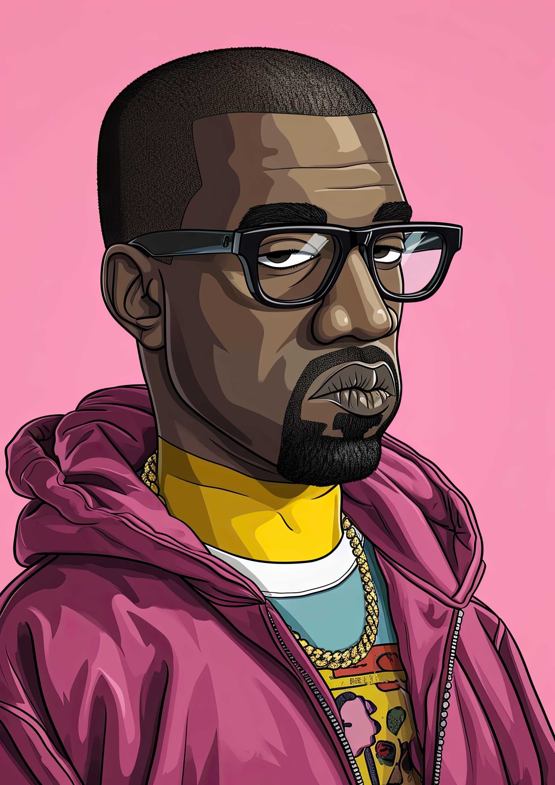 Preview for Kanye-west-illustration-portrait-celebrities-background-29827