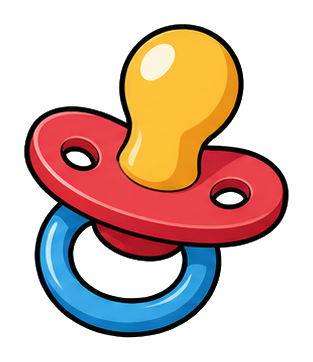 Preview for Pacifier Sticker Graphic For Baby Designs