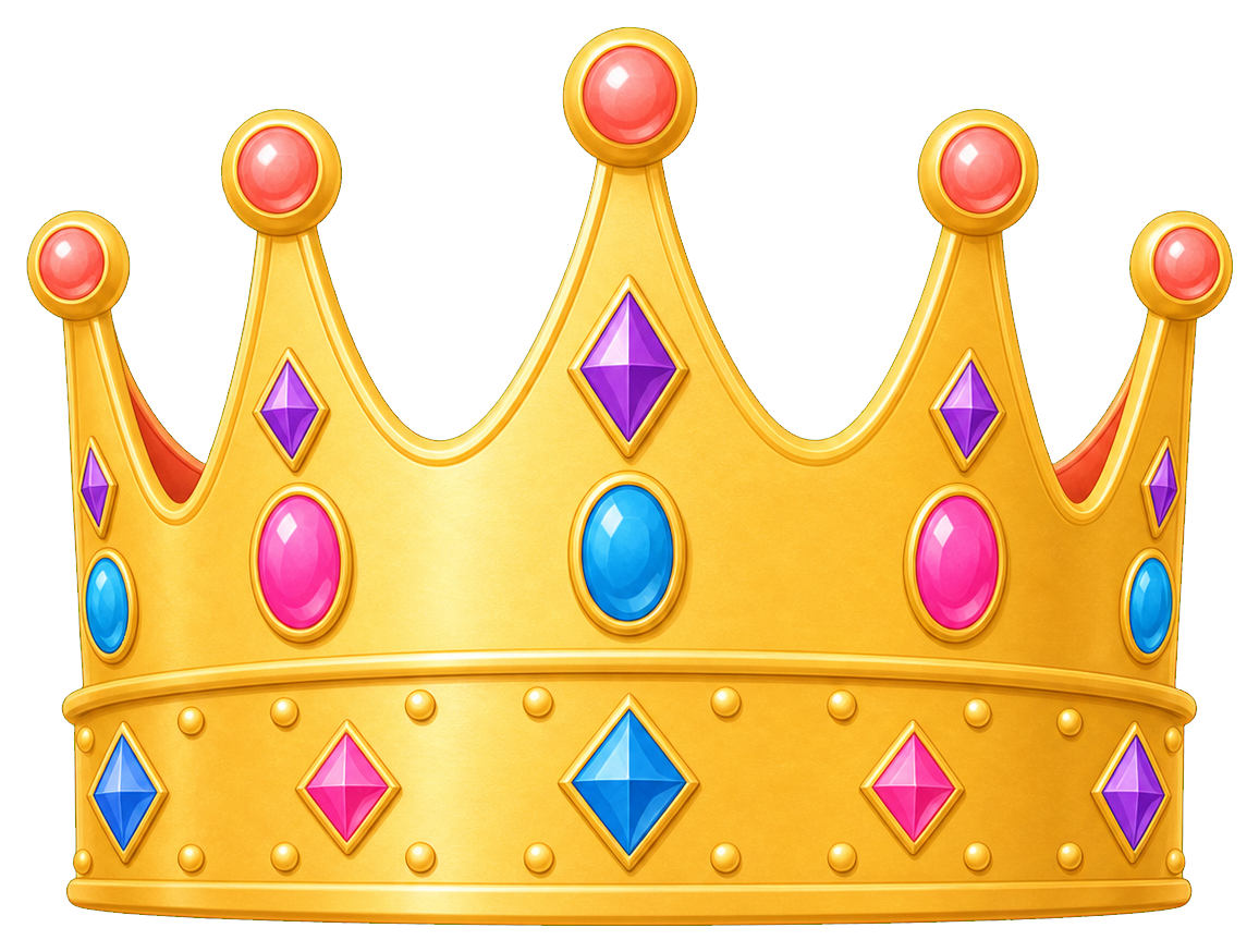 Preview for Party Crown Sticker With Gems