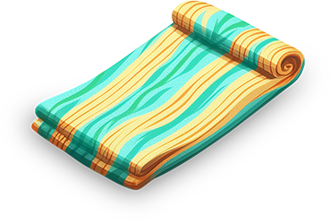 Preview for Beach-towel-icon-illustration-islandobjects-sticker-c58e8