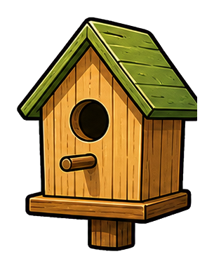 Preview for Birdhouse Sticker Graphic For Nature Designs
