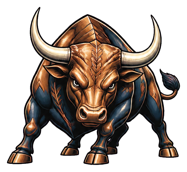 Preview for Charging Bull Sticker For Finance Designs