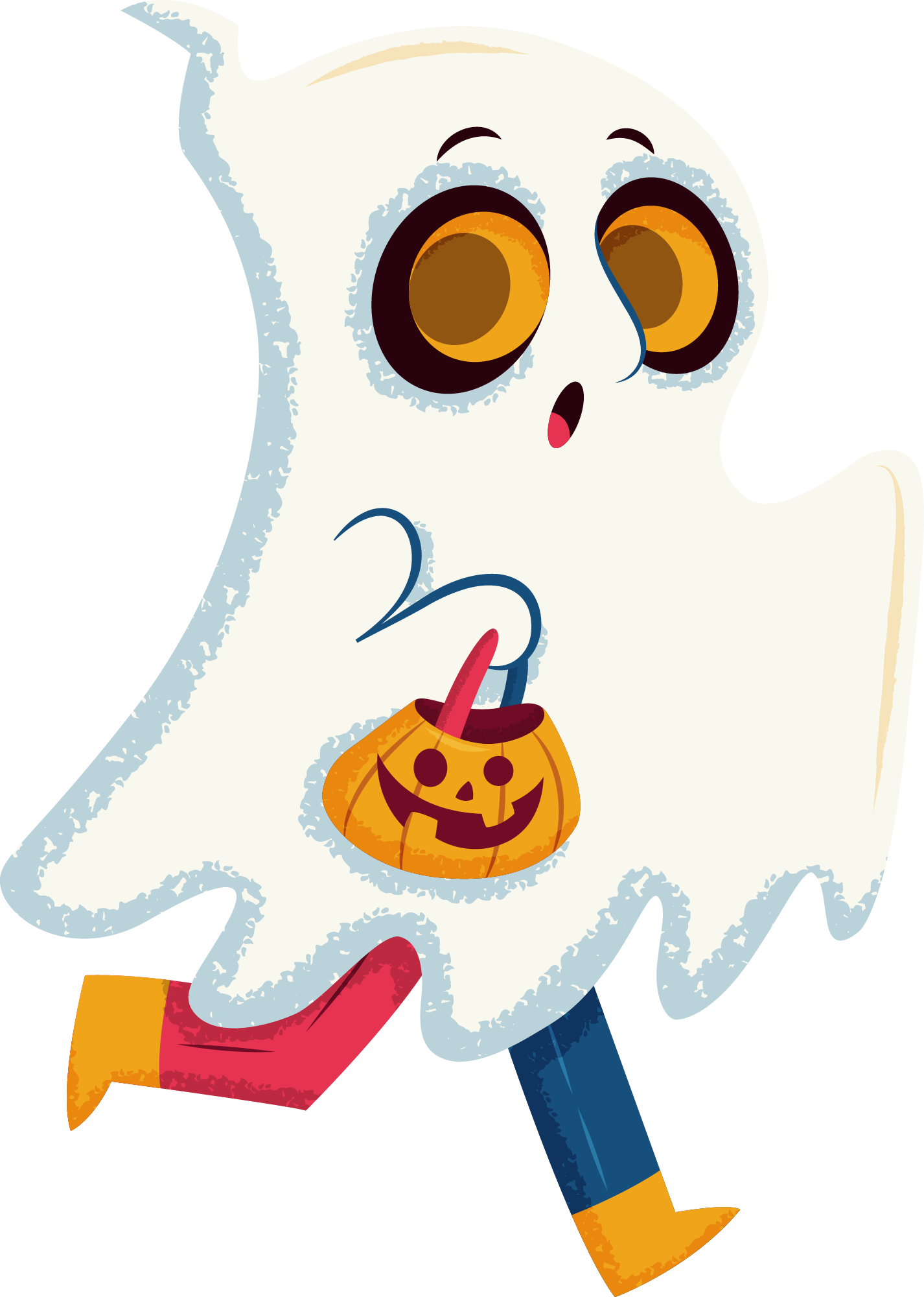 Preview for Cartoon-ghost-halloween-illustration-halloween-costume-sticker-ee675