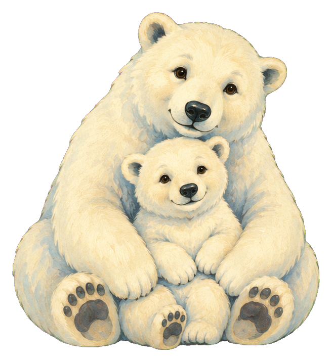 Preview for Polar Bear Mama And Cub
