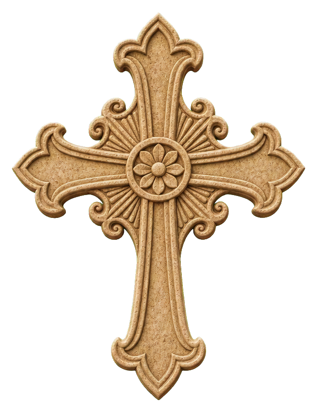 Preview for Sandstone Relief Cross Sticker
