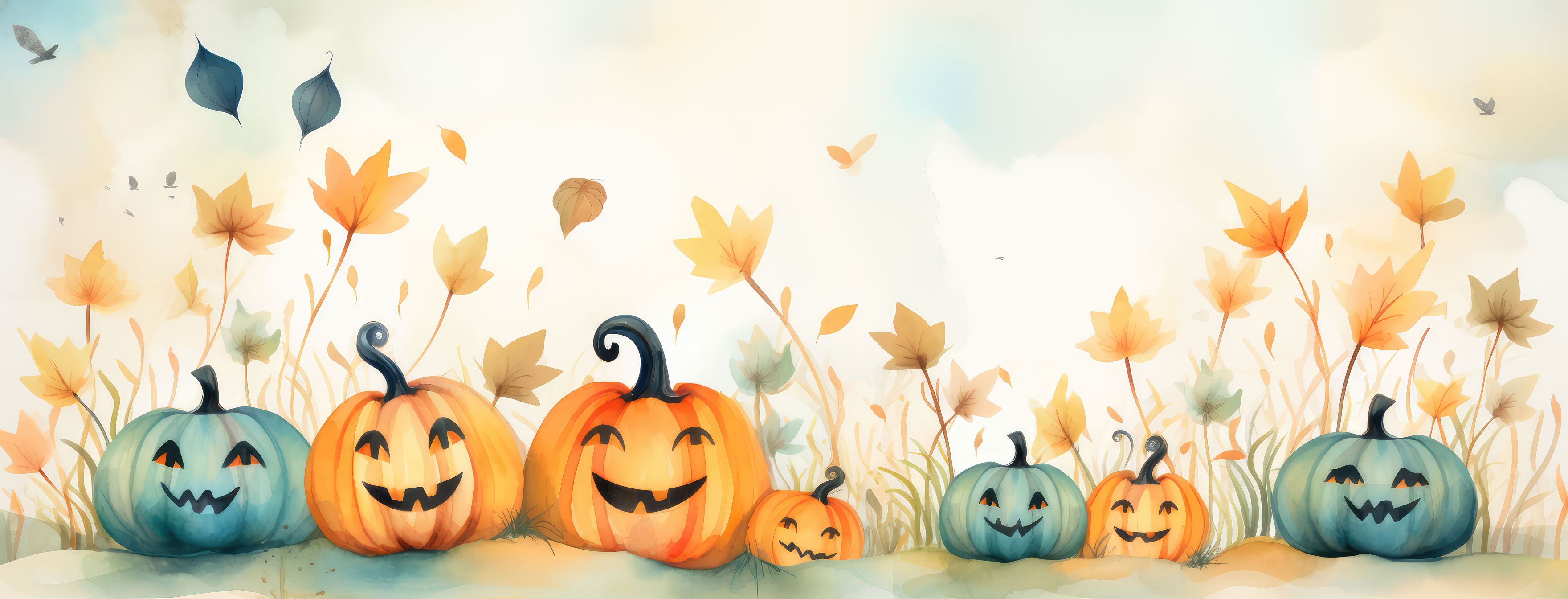 Preview for Halloween-pumpkins-autumn-leaves-halloween-cover-background-cddae