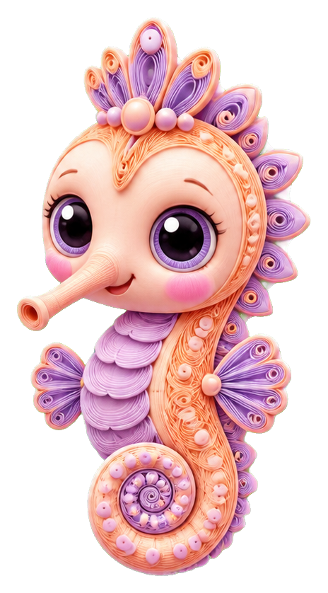 Preview for Sherbet Seahorse Sticker Graphic