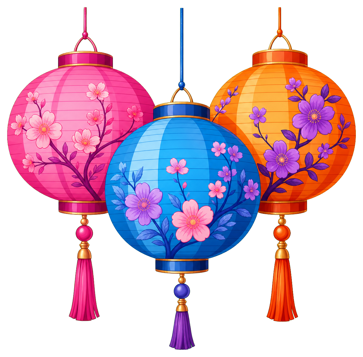Preview for Hanging Lanterns Sticker